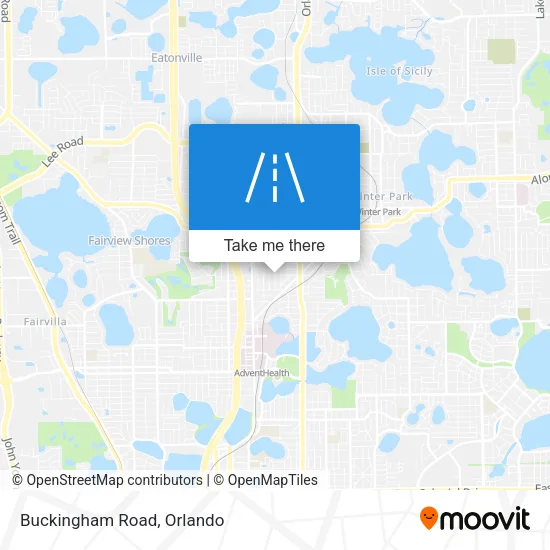 Buckingham Road map