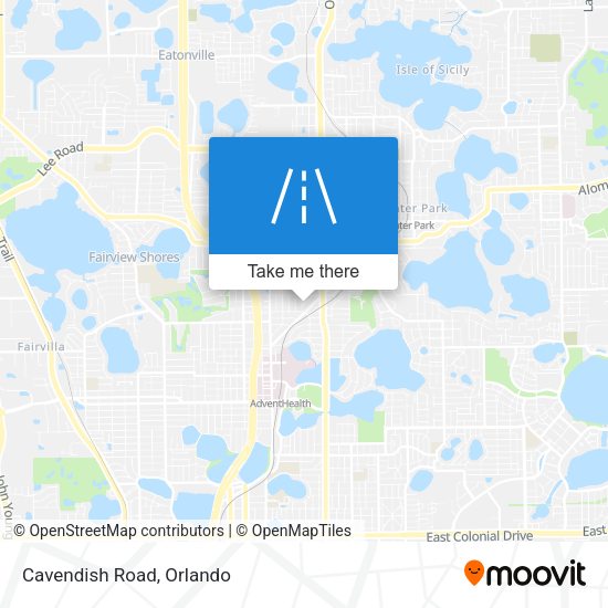 Mapa de Cavendish Road