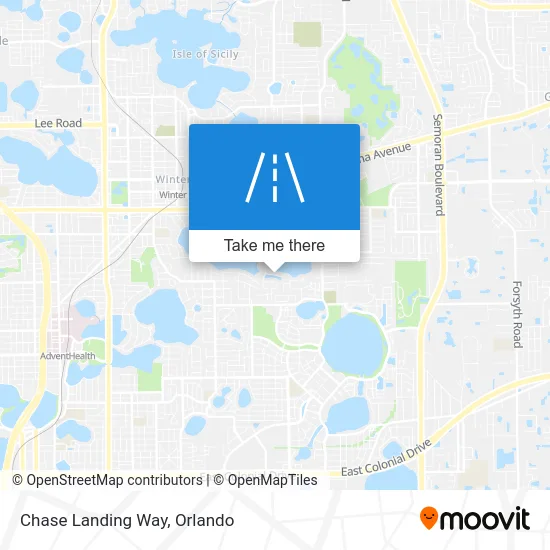 Chase Landing Way map