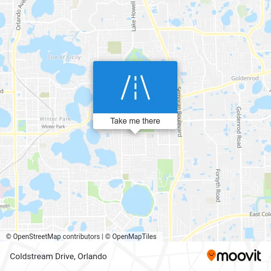 Coldstream Drive map