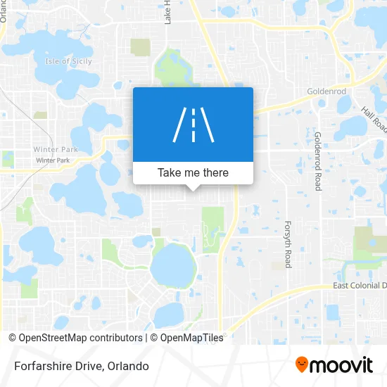 Forfarshire Drive map