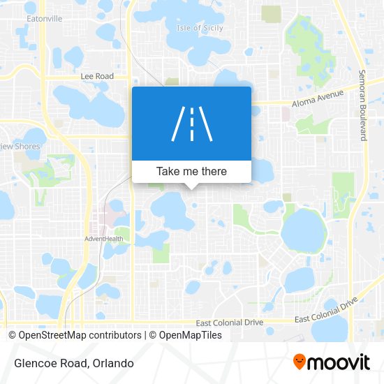 Mapa de Glencoe Road