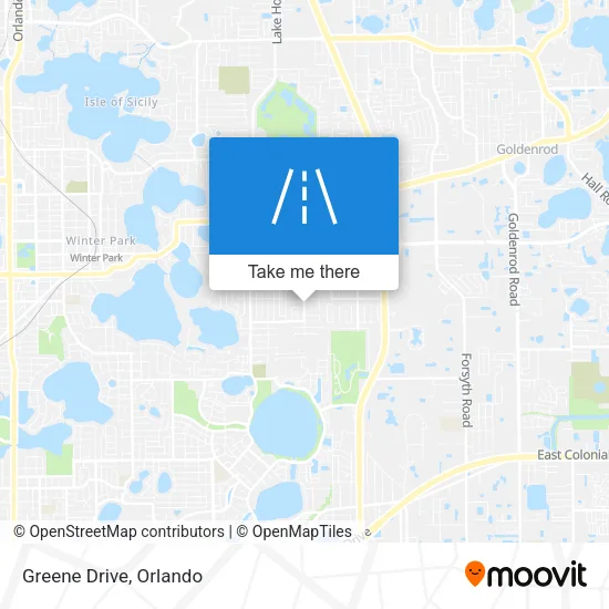 Greene Drive map