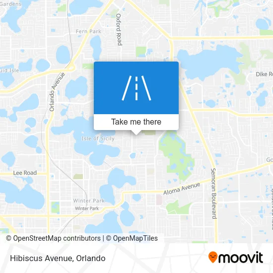 Hibiscus Avenue map