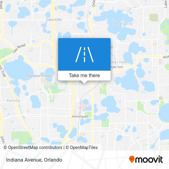 Mapa de Indiana Avenue