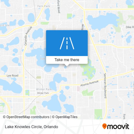 Lake Knowles Circle map