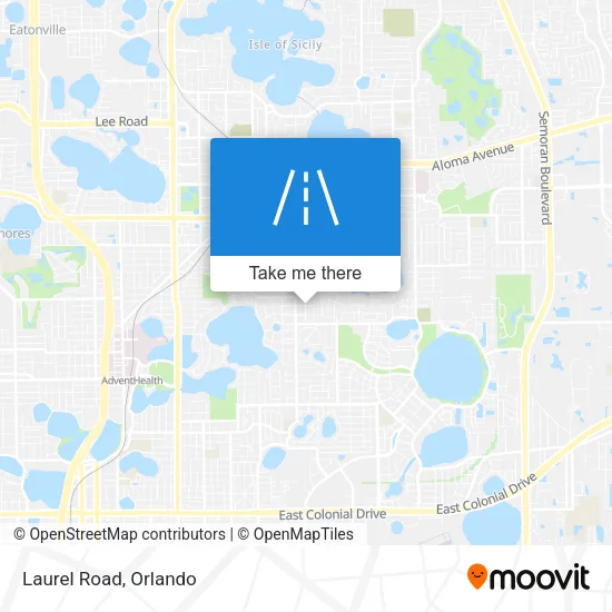 Laurel Road map