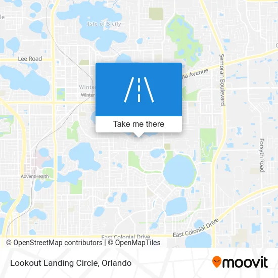 Lookout Landing Circle map