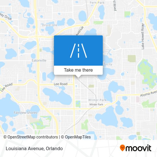 Mapa de Louisiana Avenue