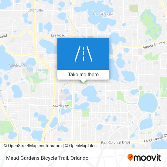 Mapa de Mead Gardens Bicycle Trail