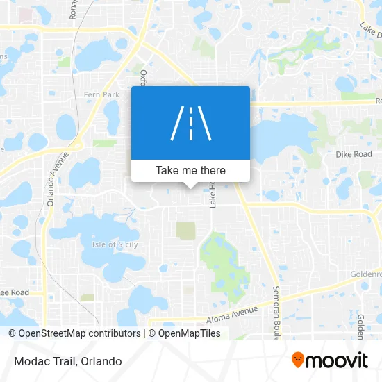 Modac Trail map