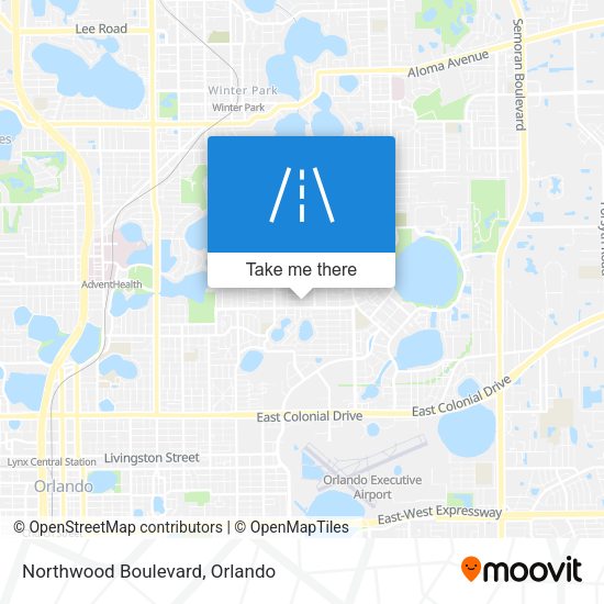 Northwood Boulevard map