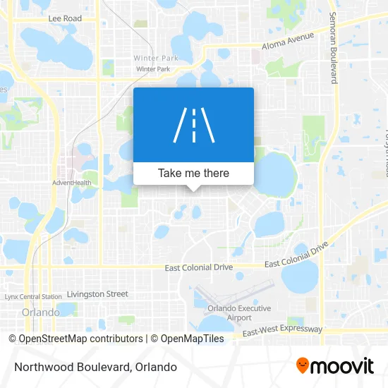 Northwood Boulevard map