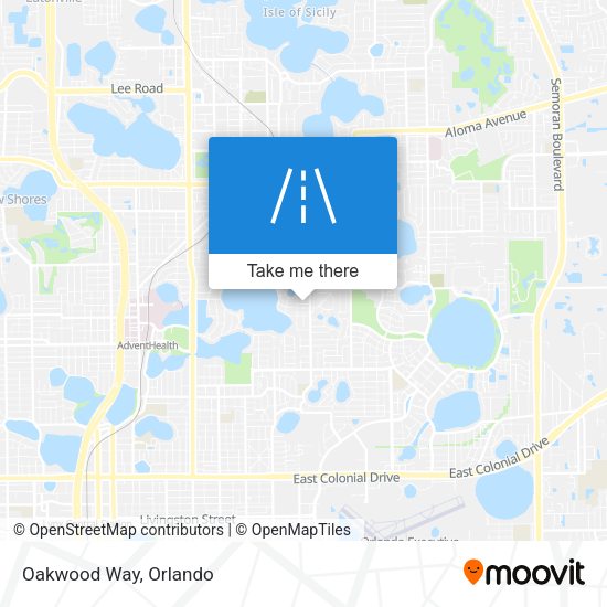 Oakwood Way map