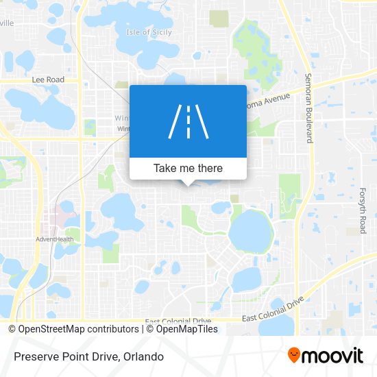 Preserve Point Drive map