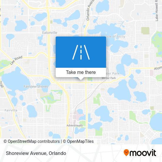 Mapa de Shoreview Avenue
