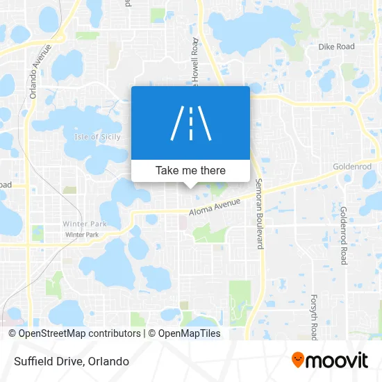 Suffield Drive map