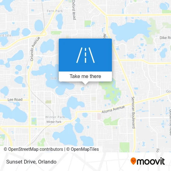 Sunset Drive map