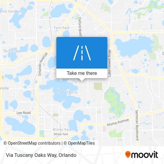 Mapa de Via Tuscany Oaks Way