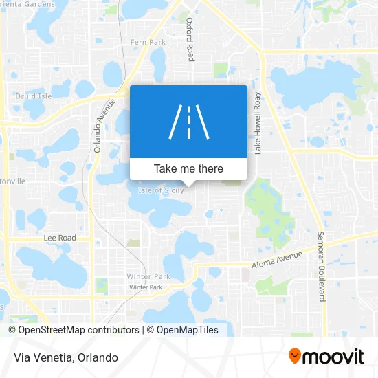 Via Venetia map