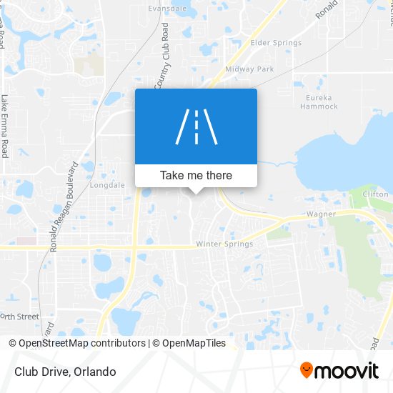 Club Drive map