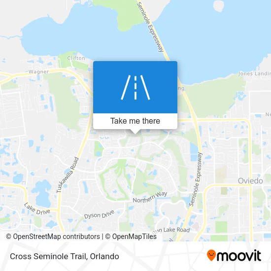 Mapa de Cross Seminole Trail