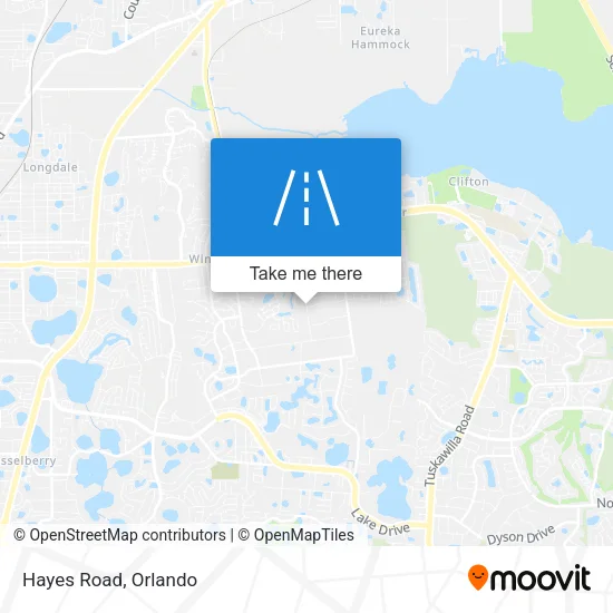 Hayes Road map