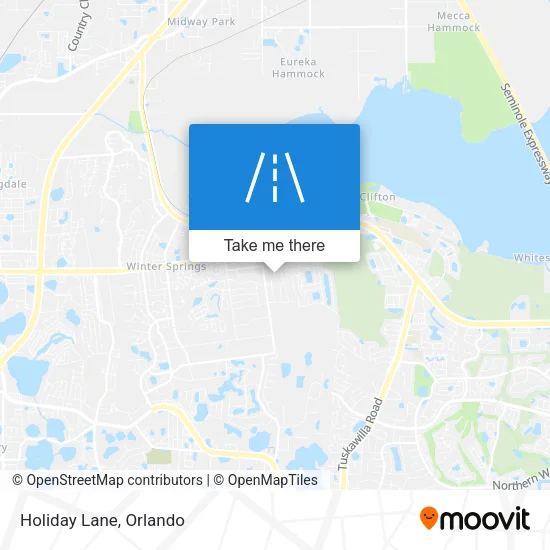 Holiday Lane map