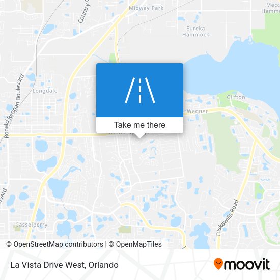 Mapa de La Vista Drive West