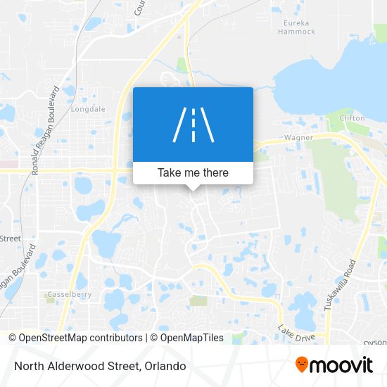 North Alderwood Street map