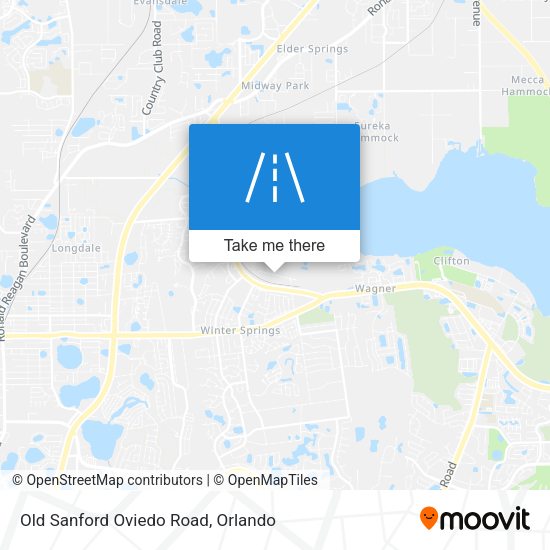 Old Sanford Oviedo Road map