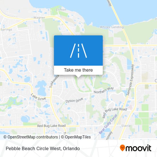 Pebble Beach Circle West map