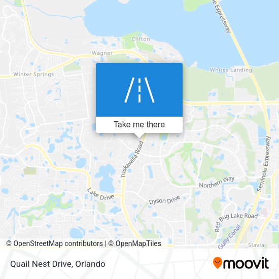 Quail Nest Drive map