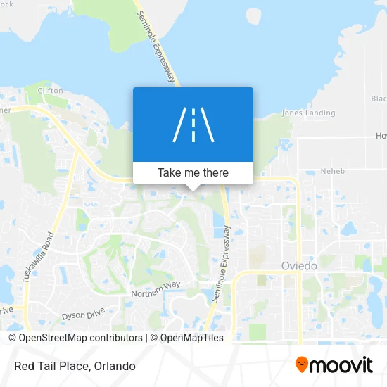 Red Tail Place map