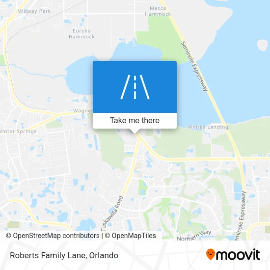 Roberts Family Lane map