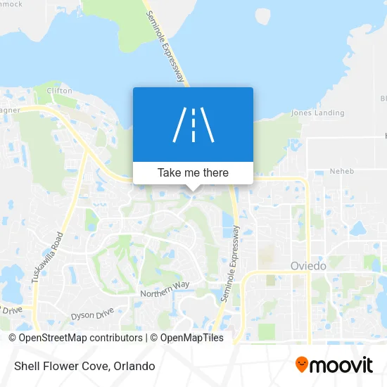 Mapa de Shell Flower Cove