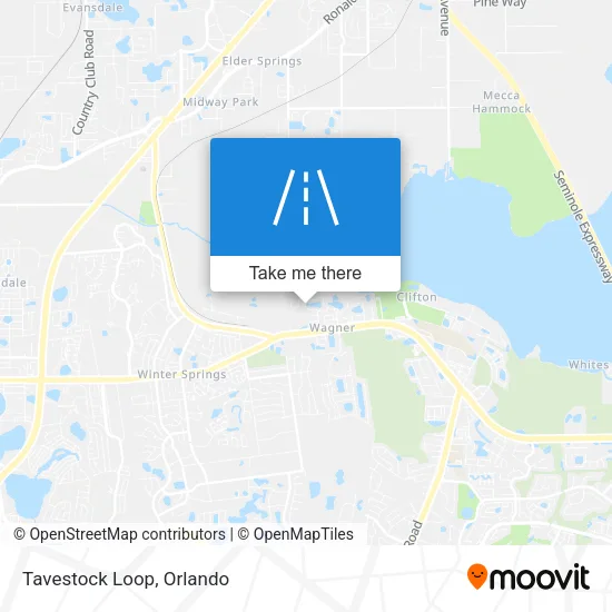 Tavestock Loop map