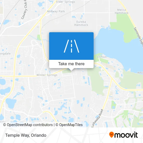 Temple Way map