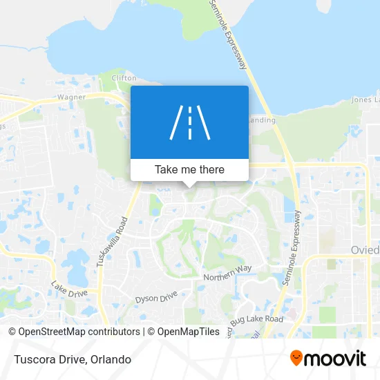 Tuscora Drive map