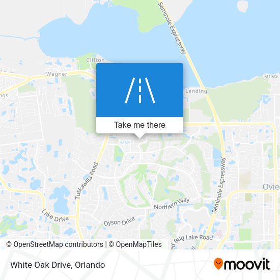 Mapa de White Oak Drive