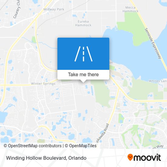 Winding Hollow Boulevard map