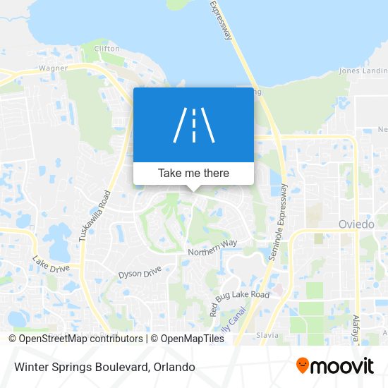 Winter Springs Boulevard map