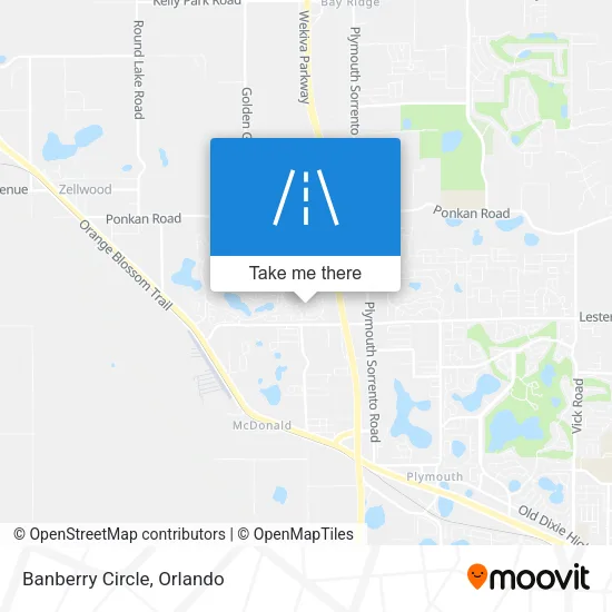 Banberry Circle map