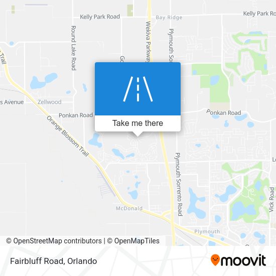 Mapa de Fairbluff Road