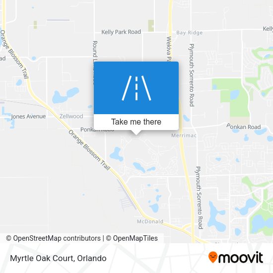 Mapa de Myrtle Oak Court