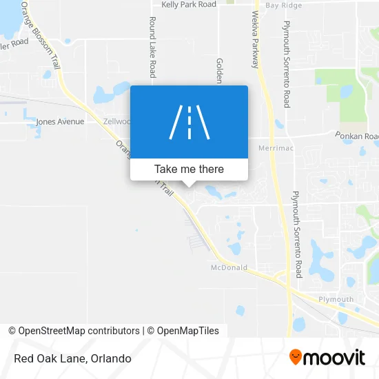 Red Oak Lane map