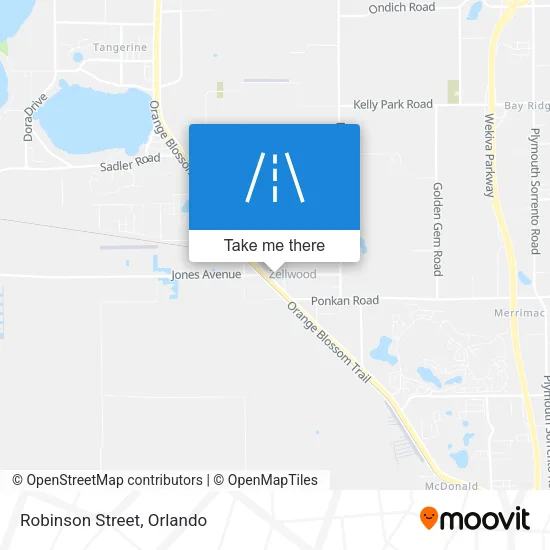 Robinson Street map