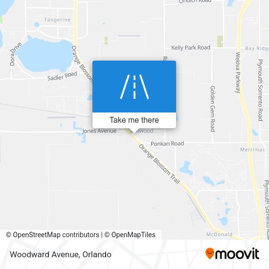 Mapa de Woodward Avenue