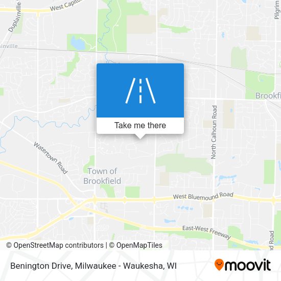 Benington Drive map