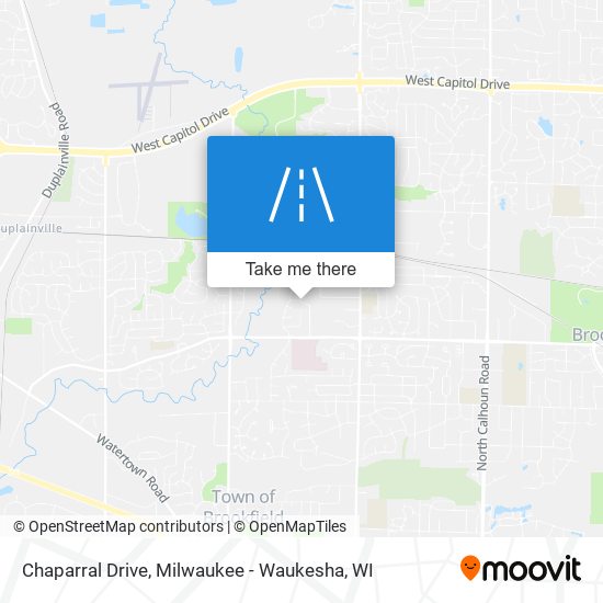 Chaparral Drive map